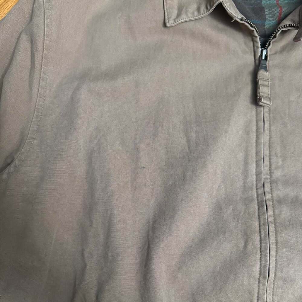 Polo Ralph Lauren Harrington Jacket Men's L Khaki Plaid Lined Vintage - Picture 5 of 7